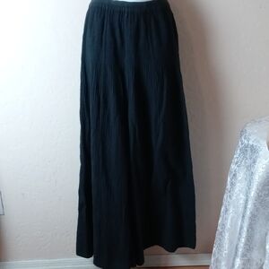 NWT Elegant Black Gauze Palazzo Pants